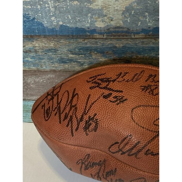 Vtg Autographed Signed Football Doesn’t Hold Air Dan Marino Tony Siragusa +more - Picture 3 of 16
